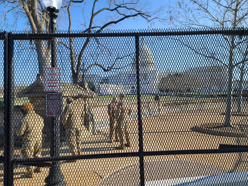 The National Guard stationed outside the U.S. Capitol | Andy Kratochvil