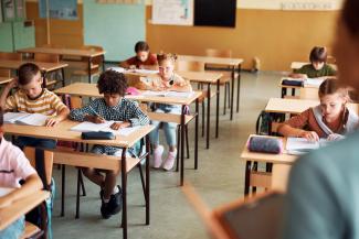 students testing